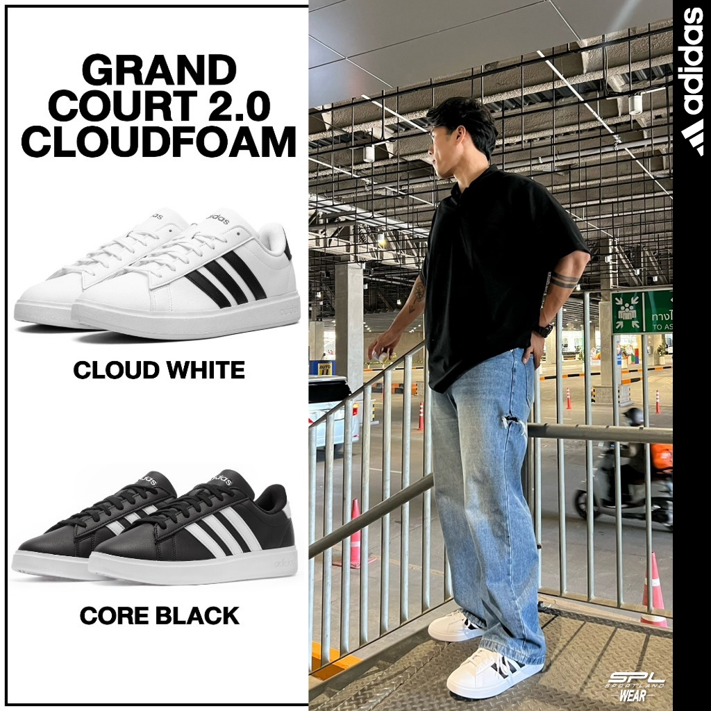 Adidas Collection อาดิดาส รองเท้าผ้าใบ รองเท้าลำลอง M Grand Court 2.0 GW9195 / GW9196 (2500)