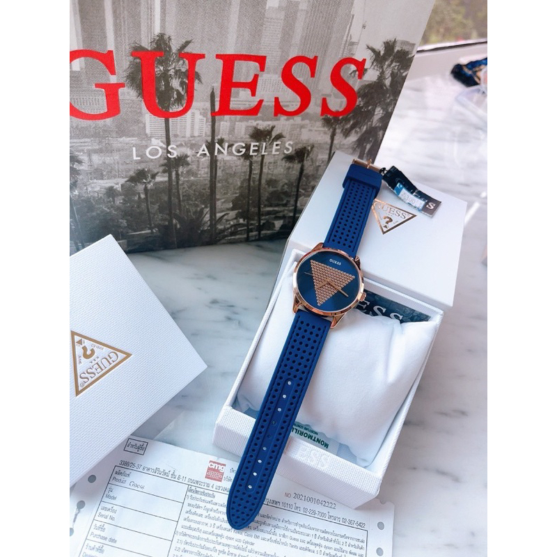 นาฬิกาผู้หญิงสายซิลิโคนGuessW1227L3