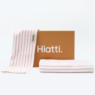 Strawberry Swirl - Hiatti. ผ้าขนหนู 1 กล่อง 2 ชิ้น 100% Cotton