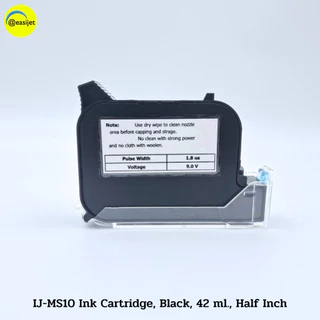IJ-MS10 ตลับหมึกอิงค์เจ็ท สำหรับเครื่องพิมพ์อิงค์เจ็ทแบบมือถือทุกรุ่น ที่ไม่เข้ารหัส(ไม่มีชิป) สีดำ แห้งเร็ว