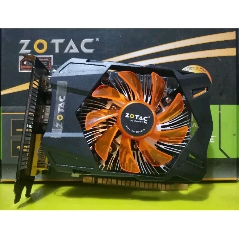 การ์ดจอ ZOTAC รุ่น NVIDIA GTX 750 TI 2GB DDR5 ไม่ต่อไฟเลี้ยง (no box) มือสอง ไม่มีกล่อง