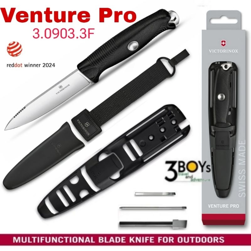 Victorinox รุ่น Venture Pro 3.0903.3F มีดใบตาย พร้อมอุปกรณ์ที่จำเป็น สำหรับการผจญภัยในป่า ของแท้ mad