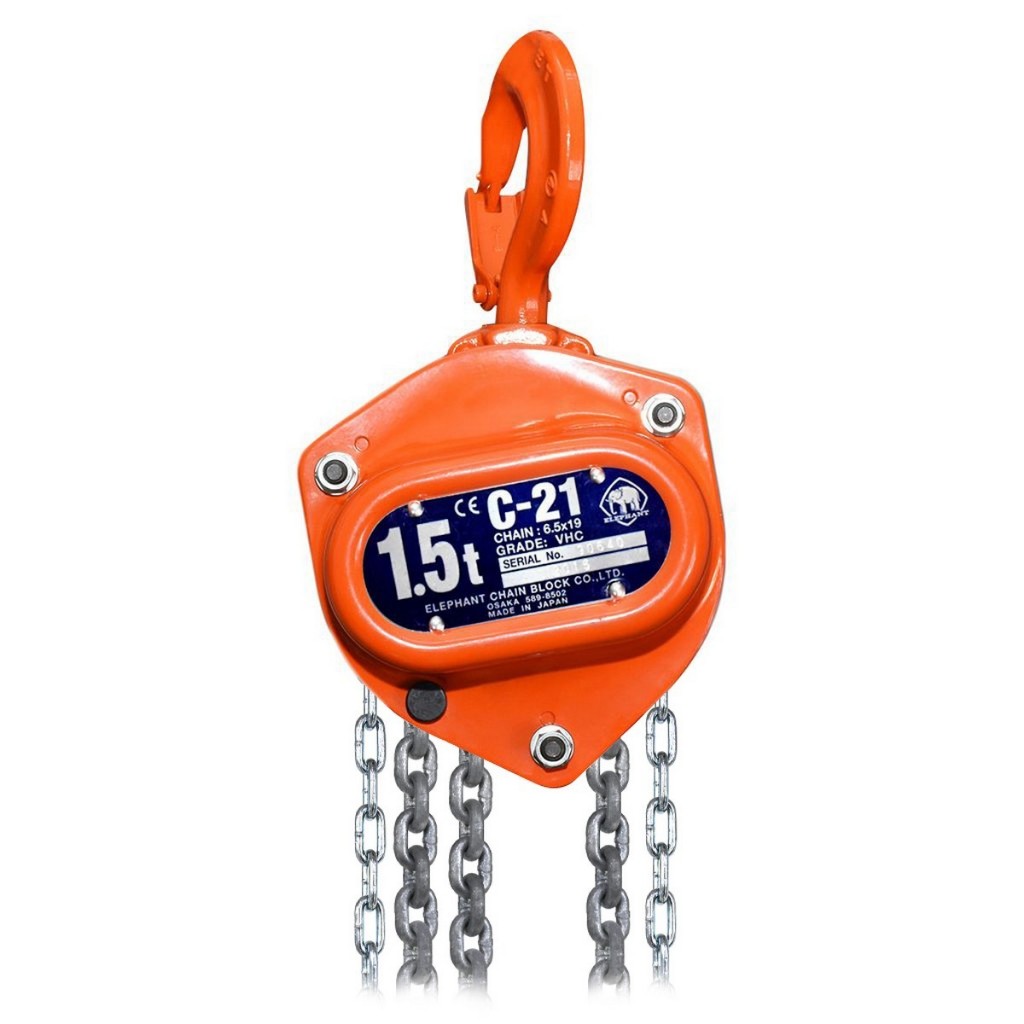 รอกโซ่ รอกสาว รุ่น C-21 (1.5 ตัน) ตราช้าง