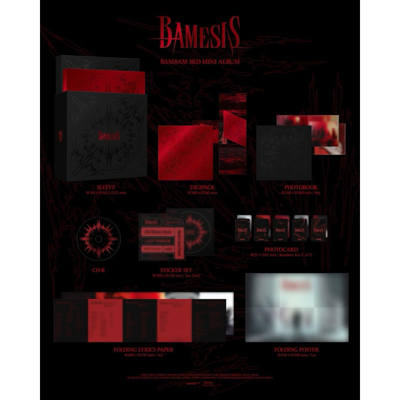 BamBam 3rd Mini Album [BAMESIS] Photobook ver #BamBam # Bamesis พร้อมส่ง อัลบั้มใหม่ในซีล