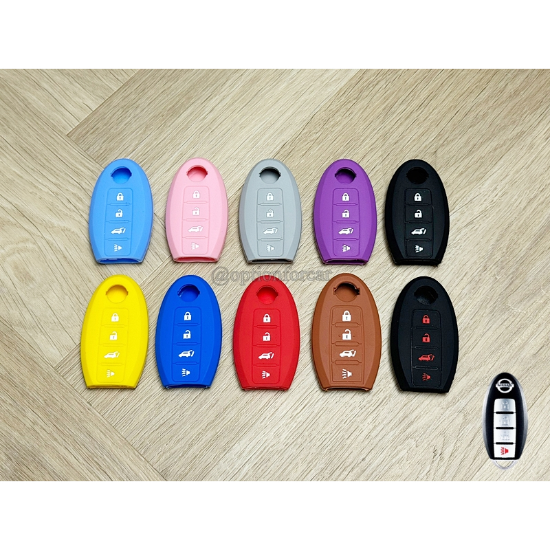 ซิลิโคนกุญแจ Nissan Smart Key 4 ปุ่มกด