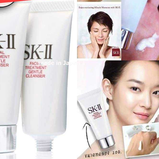 ของแท้ 100% ขนาด 20กรัม โฟมล้างหน้า SK-II Facial Treatment Gentle Cleanser Foam 20ml. SKII เอสเคทู 2
