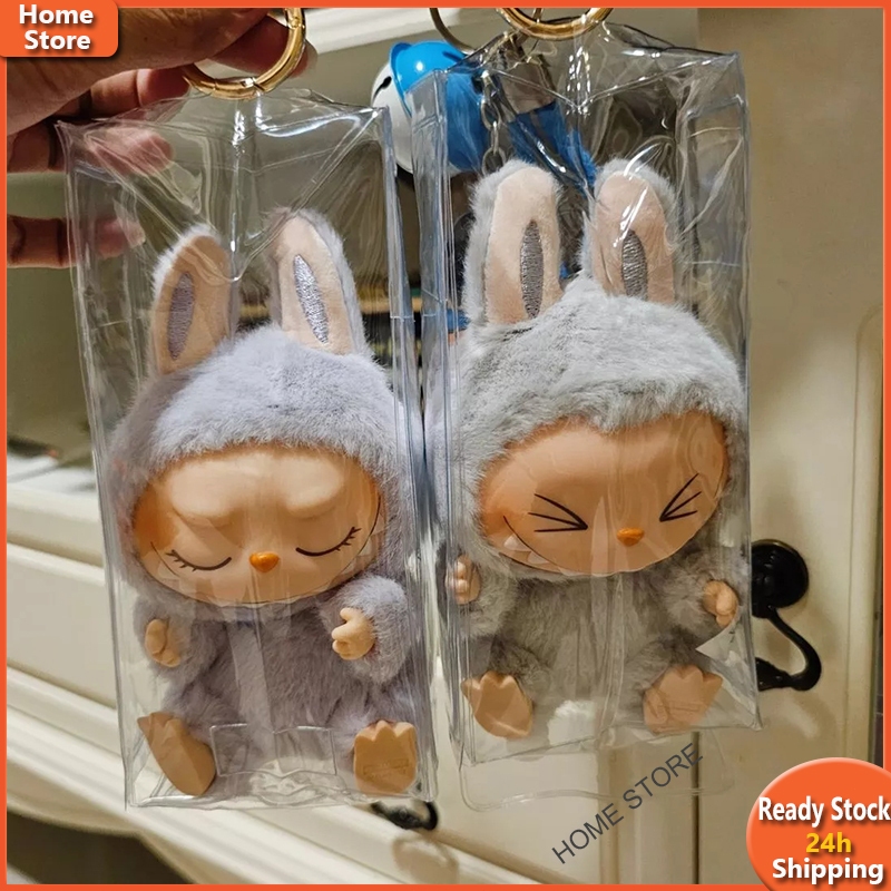 Labubu V2 ซองใสใส่ลาบูบู้ กันฝุ่น กันน้ำ lulu pig ถุงกันเปื้อนลาบูบู้ มาการอง