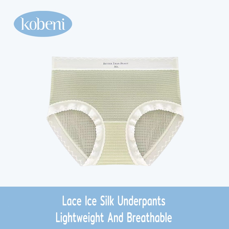 ⭐KOBENI⭐กางเกงในผ้าไหมน้ำแข็ง กางเกงในไร้ขอบ เนื้อผ้าบางเบาใส่สบาย กางเกงชั้นในเ
