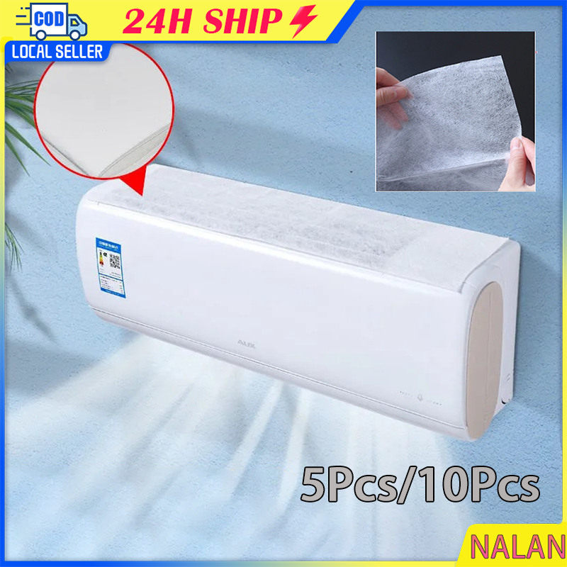 ร้านอยู่กรุงเทพ แผ่นกรองแอร์ Air Filter 5/10ชิ้น ที่กรองฝุ่นแอร์ ช่วยดักจับฝุ่นควัน