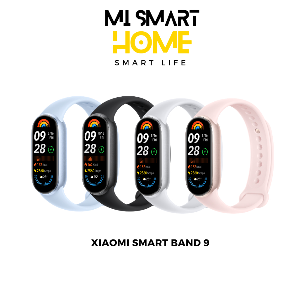 [ประกันศูนย์ไทย1ปี] Xiaomi Smart Band 9 หน้าจอAMOLED 60Hz ใช้งานได้นาน 21 วัน วัดอัตราการเต้นของหัวใจ