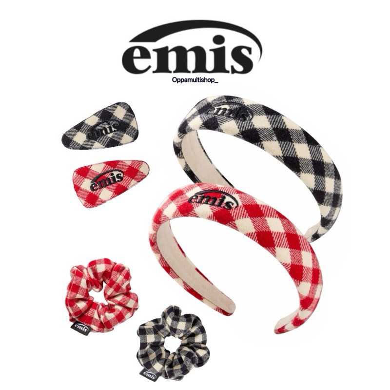พร้อมส่ง‼️  Emisที่คาดผมลายสก็อตแดง,กิ๊บสามเหลี่ยมลายสก็อตแดงฮิตที่สุดในตอนนี้ สไตล์เกาหลี