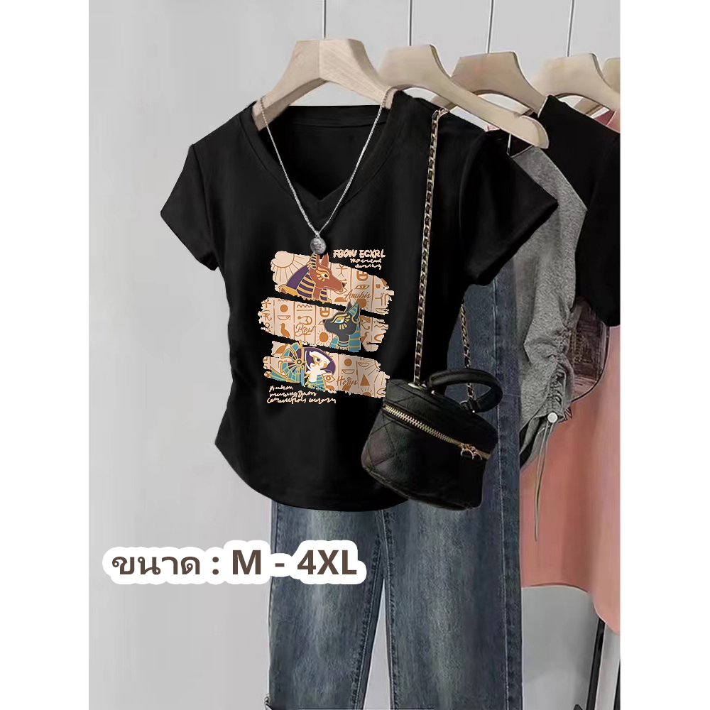 M-4XL เสื้อยืดครอป แขนสั้น เวอร์ชั่นเกาหลีของกระแสน้ำแน่นเข้ารูปพอดีสั้นเอวสูงบางผู้หญิงด้านบน