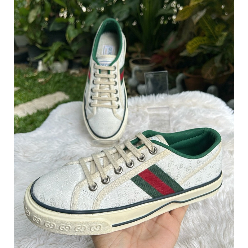 รองเท้า Gucci Tennis 1977 SNEAKER Sz.38รองเท้าแบรนด์เนมมือสอง