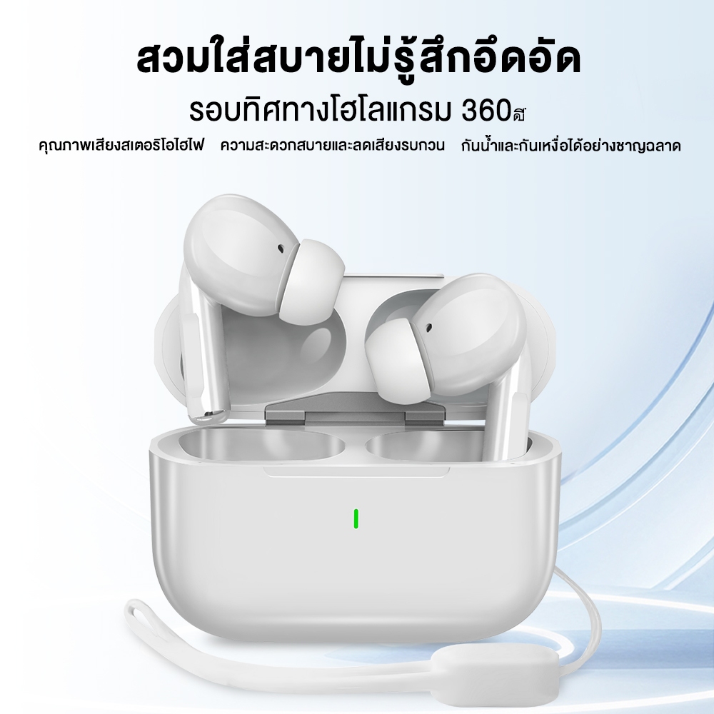 SANSONIC หูฟังบลูทูธ หูฟังไร้สาย หูฟัง Bluetooth 5.3 พร้อมไมโครโฟนในตัว IPX5 ลดเสียงรบกวนอัจฉริยะ