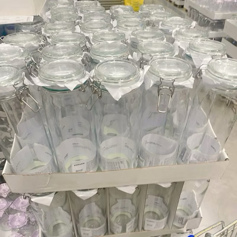 KORKEN คอร์เก้น โถมีฝาปิด, แก้วใส, 2 ลิตร