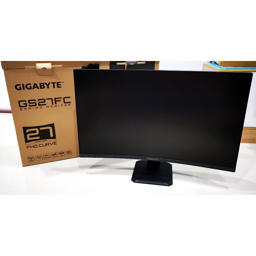 Gaming Monitor GIGABYTE GS27FC 27" VA 1500R CURVE 180Hz **สินค้ามือ2 สภาพดี
