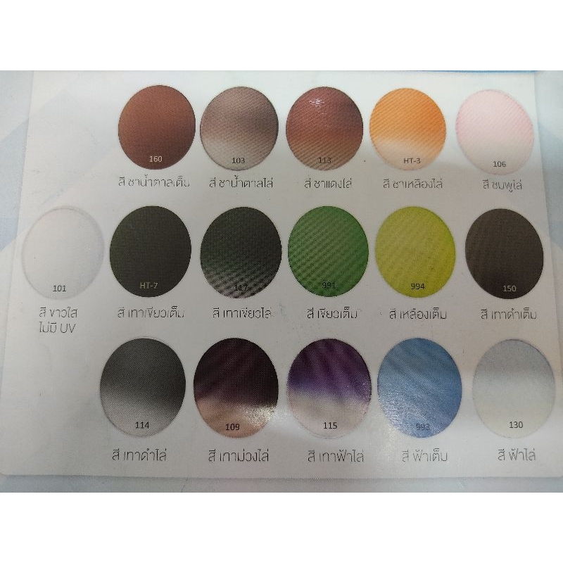 เลนส์กันแดด UV400 cr-39