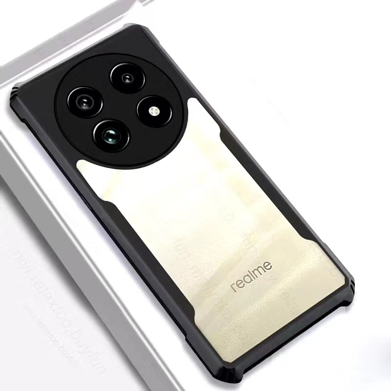 Realme 13+5G/Realme 13 5Gตรงรุ่น(พร้อมส่งในไทย)เคสกันกระแทกขอบสีหลังใสOPPO Realme 13 Pro 5G/Realme13 Pro+5G