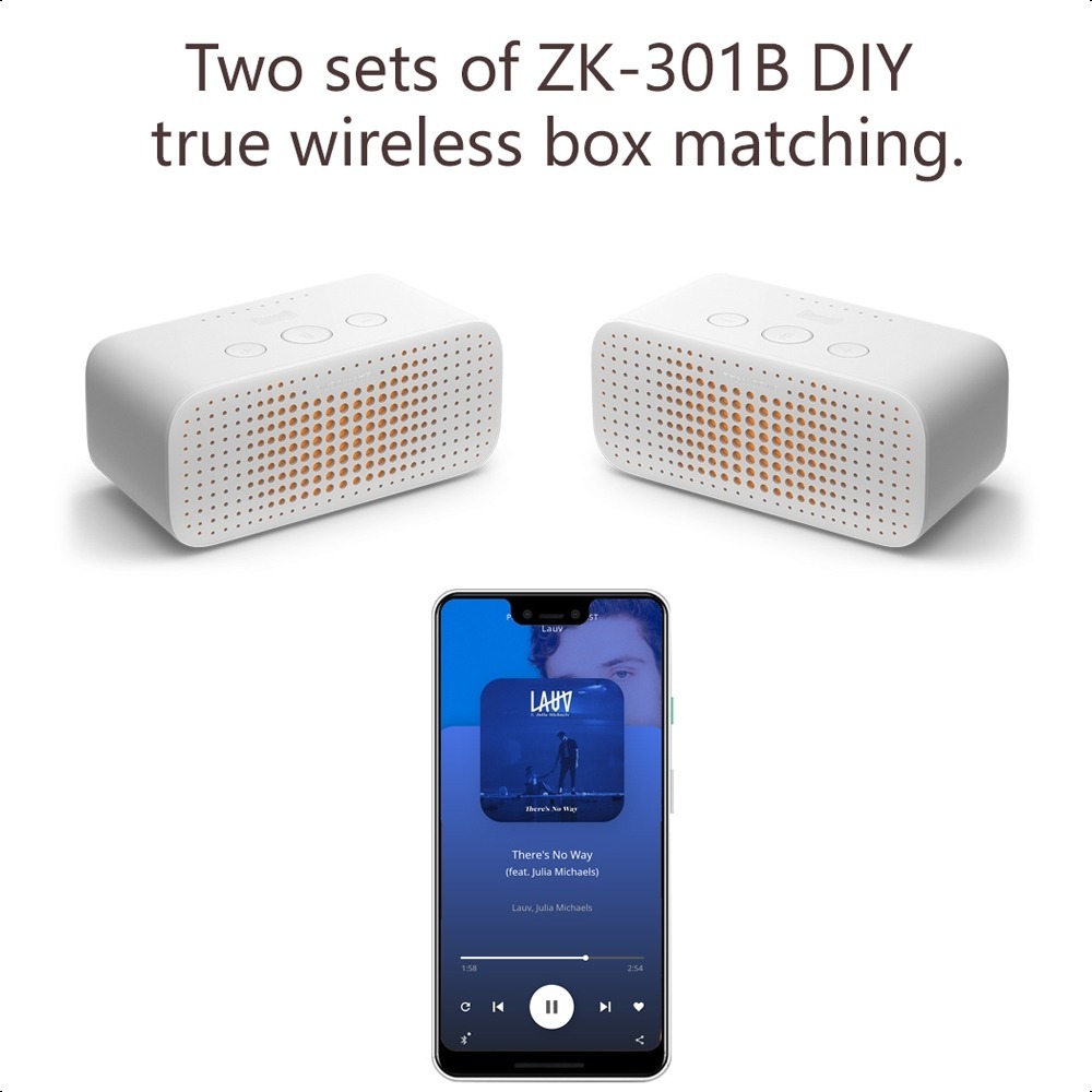ZK-301B  โมดูลขยายเสียงบลูทูธ 5.3 30W พร้อมกล่องคู่ TWS ไร้สาย บลูทู ธ + ดิสก์ AUX + การ์ดเสียง USB