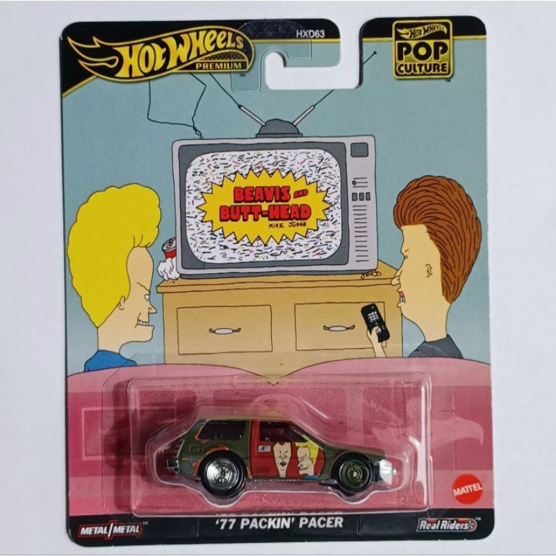 Hot wheels premium โมเดลรถเหล็ก รุ่น 77 Packin pacer (ล้อยาง)