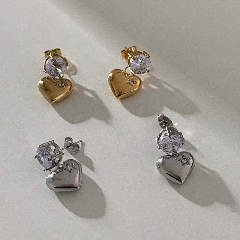 HER OBJECTIVE_HER BIANCA HEART DROP EARRINGS