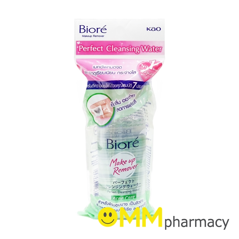 BIORE MAKEUP REMOVER  PERFECT CLEANSING WATER  ACNE CARE 90ML.