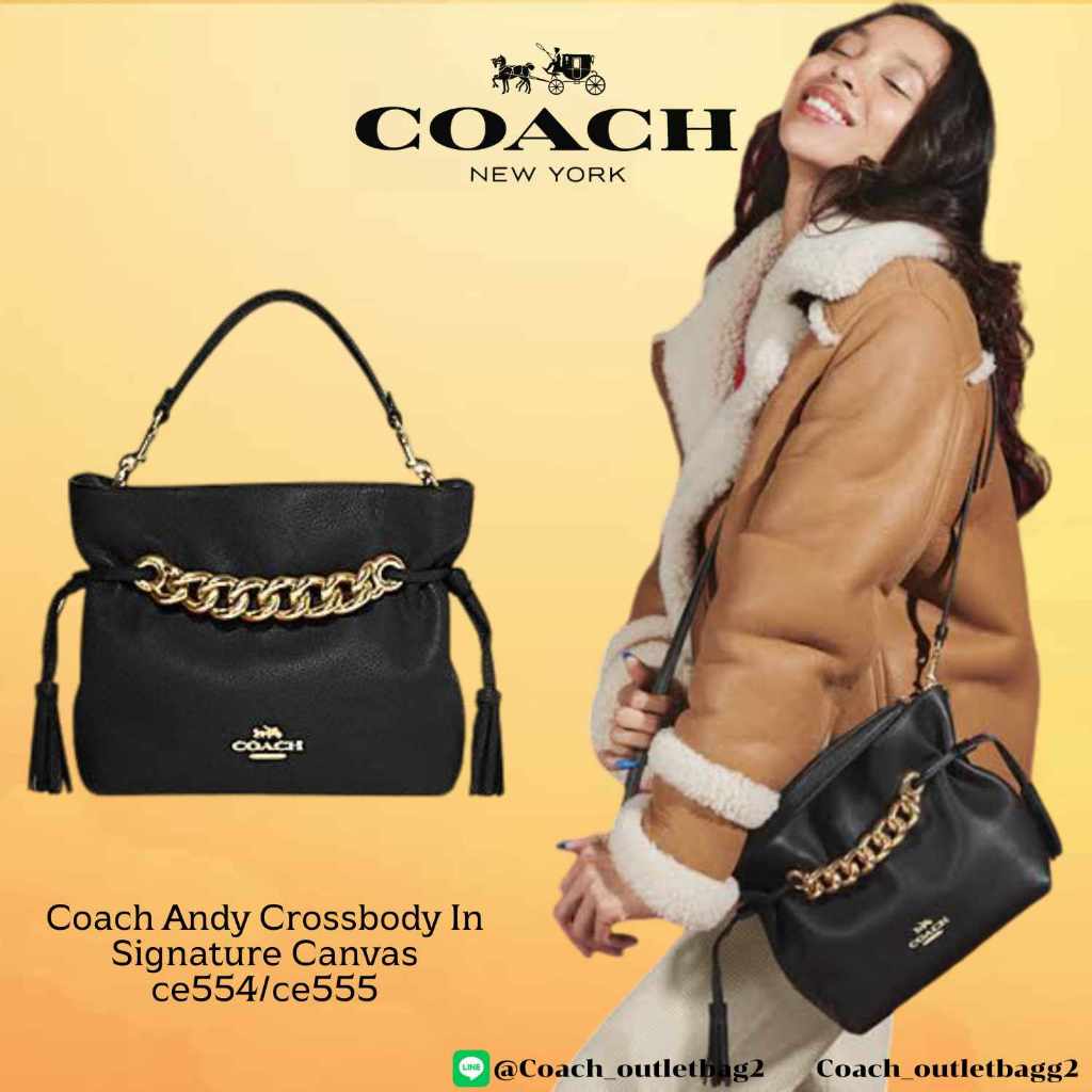 COACH ANDY CROSSBODY IN SIGNATURE CANVAS (CE554/CE555)