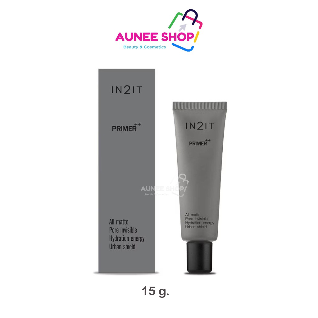 ส่งฟรี/มีไลฟ์   (หลอด)IN2IT PRIMER++ ไพรเมอร์เนื้อกำมะหยี่ PMP 15ml.
