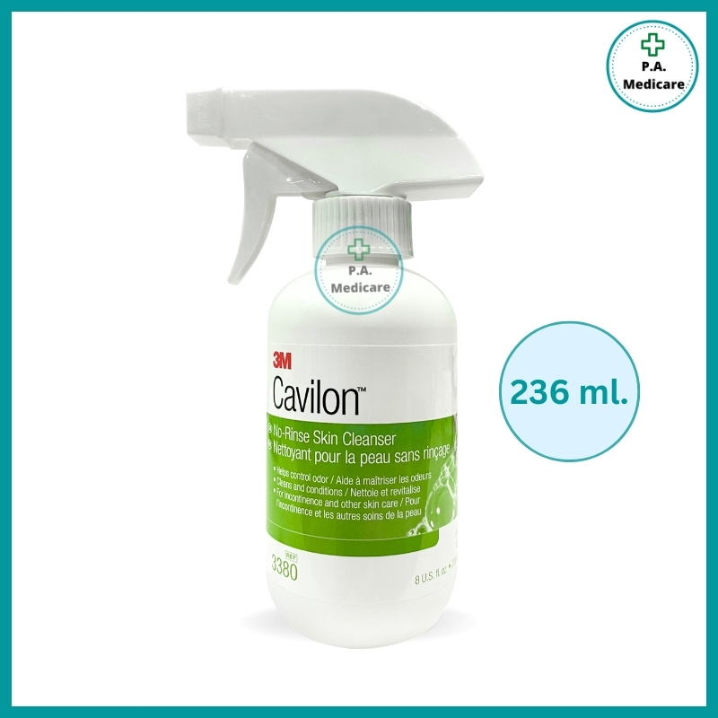 3M Cavilon No-Rinse Skin Cleanser ชนิดสเปรย์ ทำความสะอาดร่างกาย อ่อนโยน ไม่ต้องล้างออก ขนาด 236 มล.