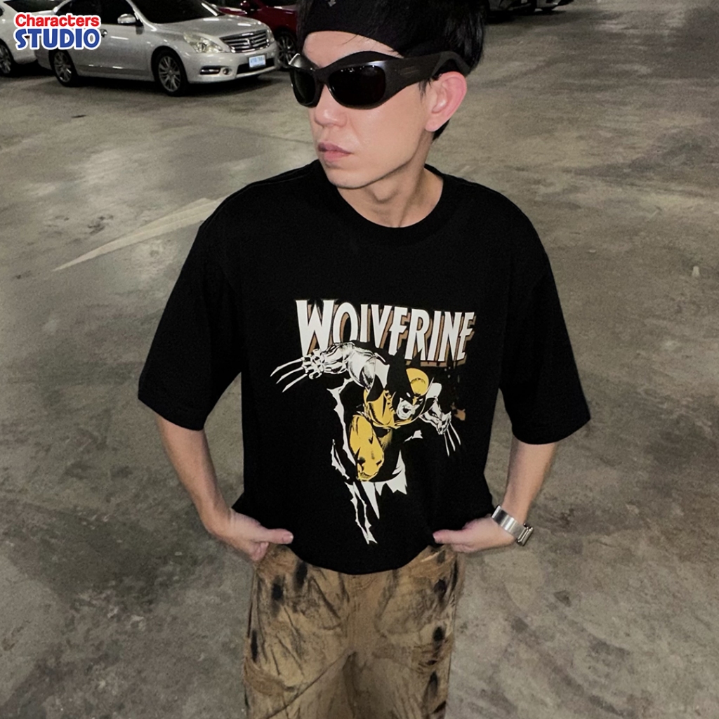 Marvel Men Wolverine // Oversized T-Shirt // - เสื้อผู้ชายโอเวอร์ไซส์ลายวูล์ฟเวอรีน สินค้าลิขสิทธ์แท้100%