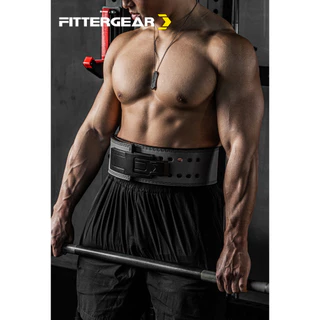 FITTERGEAR : POWER LIFTING LEVER BELT（10MM）เข็มขัดยกน้ำหนัก เข็มขัดออกกำลังกาย