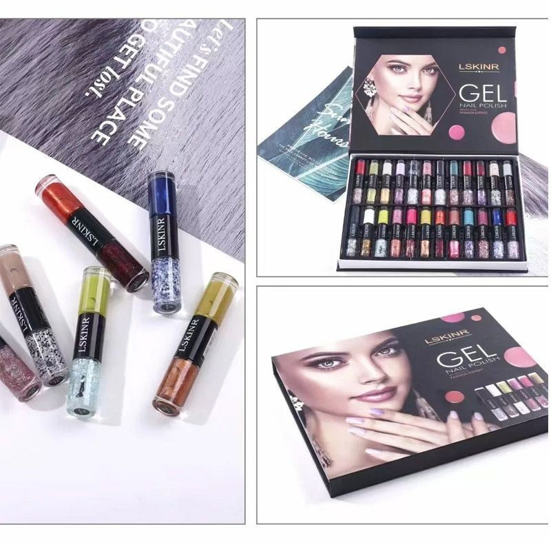สีทาเล็บ ยาทาเล็บ สีทาเล็บกึ่งเจล 2 in 1 ยาทาเล็บทูเวย์ สีทาเล็บไม่ต้องอบ สีทาเล็บเจลไม่อบ สีสวย แห้งไว
