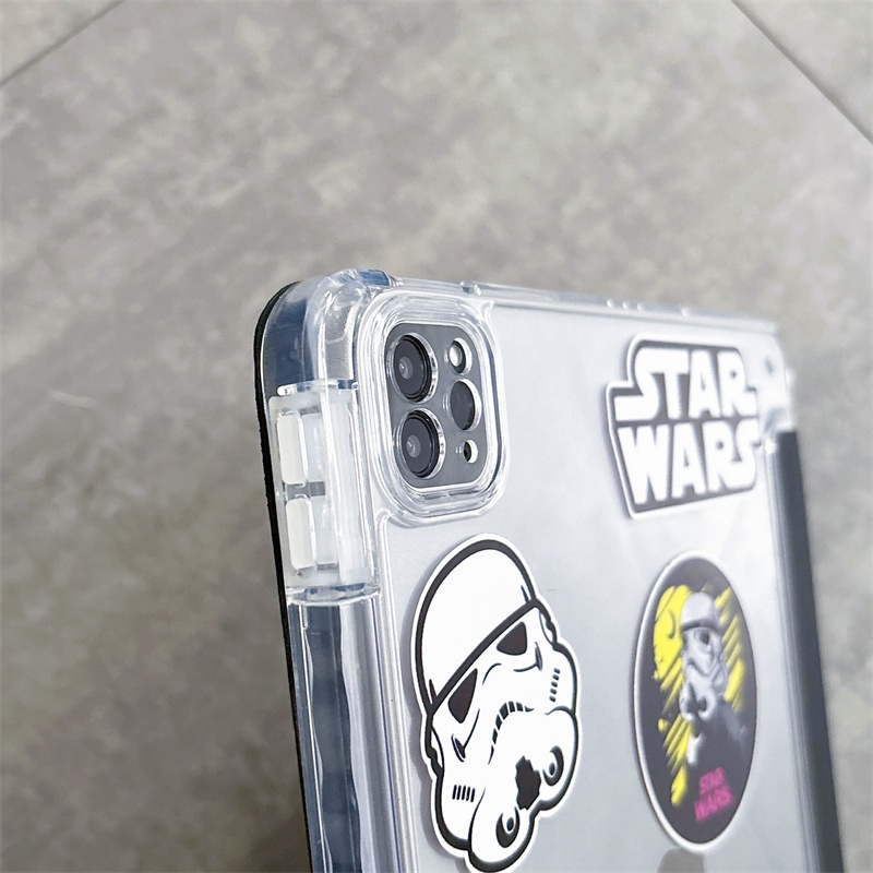 🔥ส่งจากไทย🔥starwars โปร่งใส เคส for iPad 2025 11 air7 10.2 Gen10 9 8 2024 pro เคสไอแพด Air6 5 10.9 Case พร้อมถาดใส่ปากกา