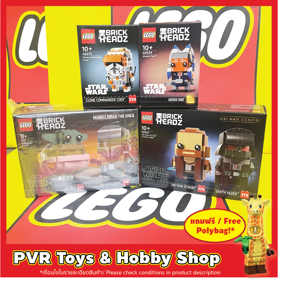 LEGO® Star Wars 40539 40547 40675 75317 Ahsoka Tano Obi-Wan Darth Vader Clone Commander Cody Mandalo
