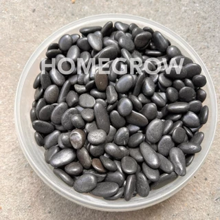 หินดำเงาบาหลี หินธรรมชาติ ขนาด 15-20 mm.
