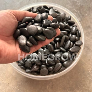 หินดำเงาบาหลี หินธรรมชาติ ขนาด 15-20 mm.
