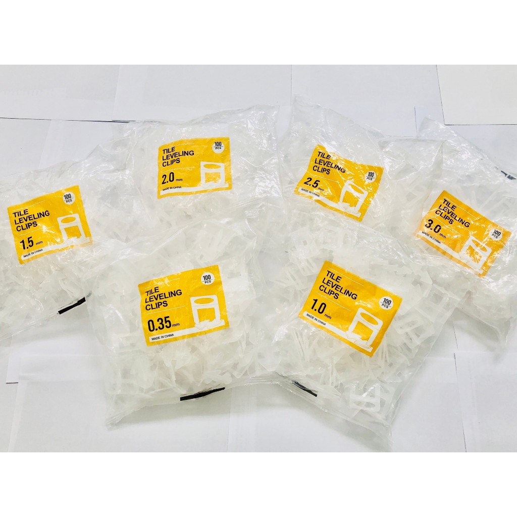 (100ถุง/กระสอบ) กิ๊บปรับระดับกระเบื้อง 100ชิ้น/ถุง Greenbee คลิปปรับระดับ กิ๊บ