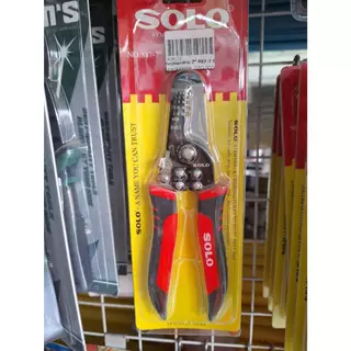 SOLO คีมปอกตัดหนีบสายไฟ SOLO ตัดสายไฟ 2in1 รุ่น SOLO#887-7" ยาว 7 นิ้ว
