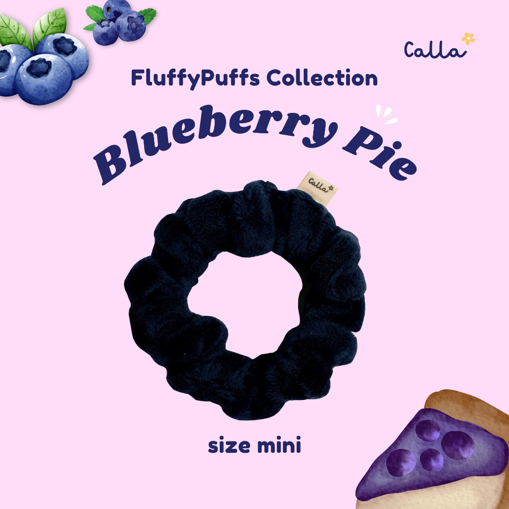 คาล์ล่า Blueberry Pie - FluffyPuffs Collection (Size Mini) ยางมัดผม