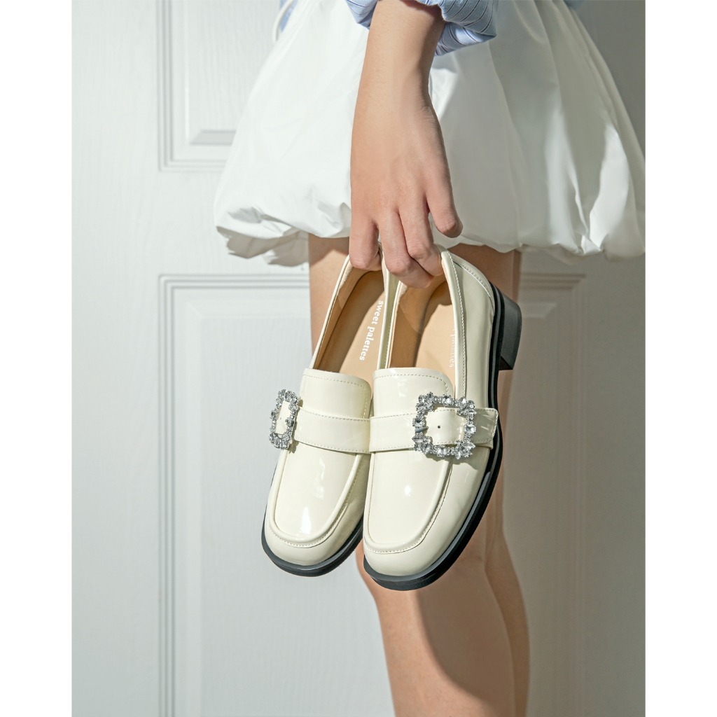 Sweet Palettes รองเท้าหนังแกะ New Gwen Glow Porcelain - รูปที่ 3