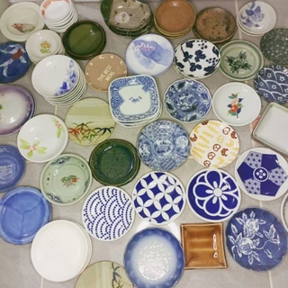 จานรองกระถาง จานจิ๋ว ใบเล็ก เนื้อเซรามิก ถ้วยน้ำจิ้ม stock A5