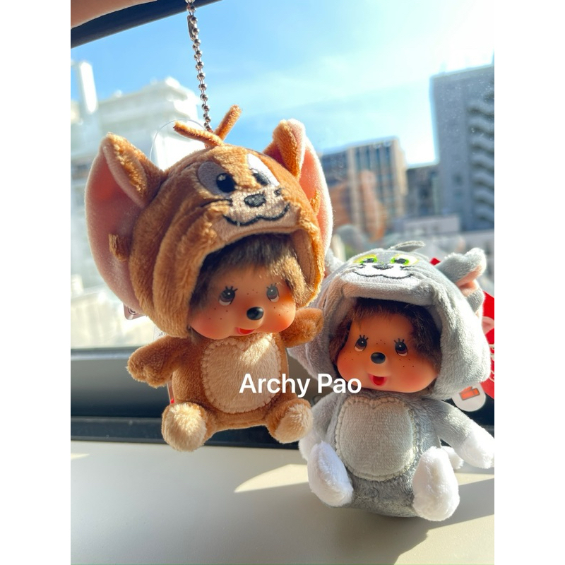 พวงกุญแจ Monchhichi x Tom&Jerry ของแท้ จากญี่ปุ่น
