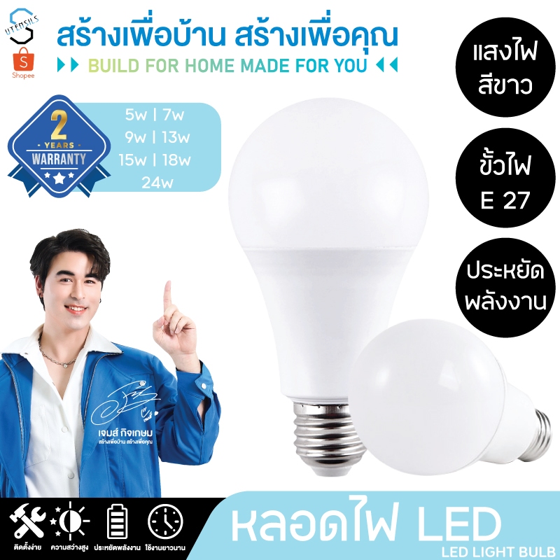 หลอดไฟ หลอดปิงปอง LED หลอดไฟประหยัดพลังงาน ไฟLED ใช้ขั้วE27 – โปรปัง