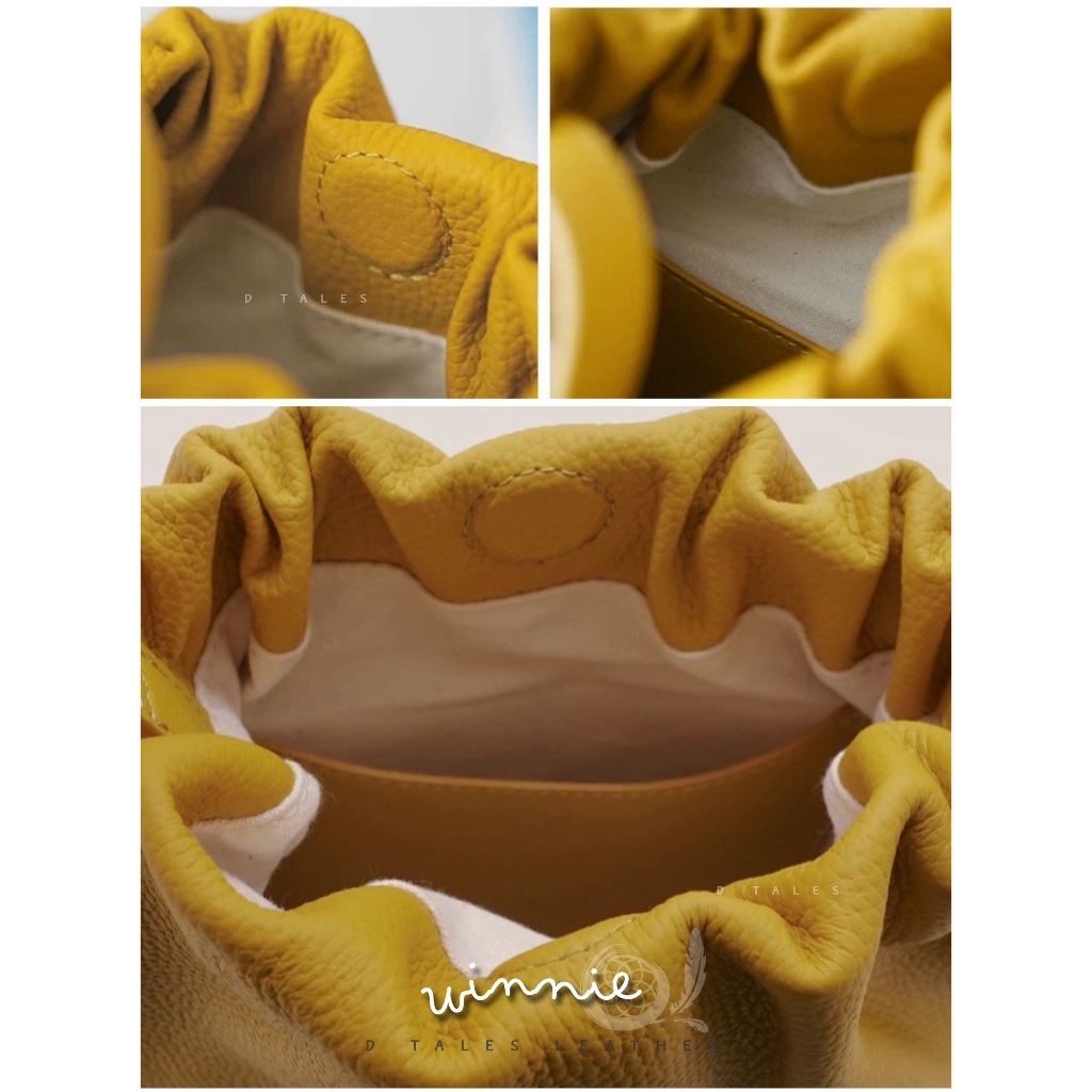 DTALES Winnie กระเป๋าคล้องไหล่หนังวัวแท้ Tote ใบกระทัดรัด น้ำหนักเบามาก