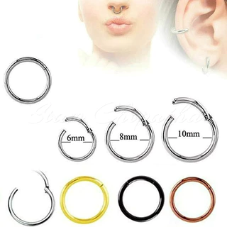[Value Choice] จิวเจาะจมูก สเตนเลส 1.0 1.2 1.6 มม. หลากสี .CLKR. 1 ชิ้น