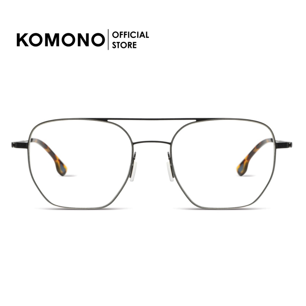 KOMONO Larry Nighrider กรอบแว่นตาโลหะ น้ำหนักบางเบา ทรงสี่เหลี่ยมผืนผ้า unisex