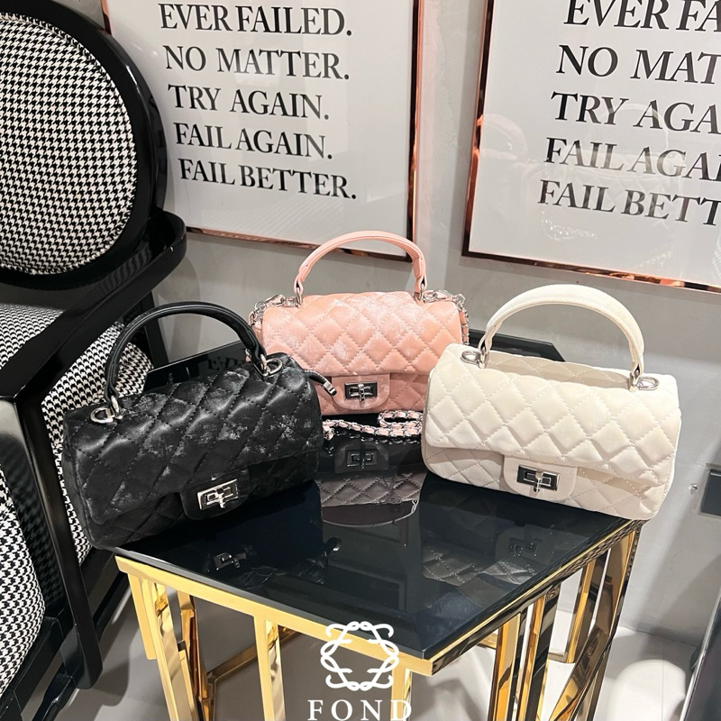 Fond กระเป๋า มีโค้ดลด30% mini front flap กระเป๋าสะพายข้าง