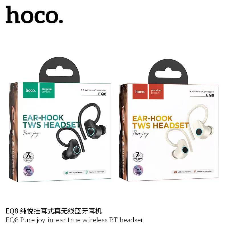 Hoco EQ8 ชุดหูฟังบลูทูธไร้สาย พร้อมจอแสดงผล LED พร้อมไมโครโฟน สําหรับสมาร์ทโฟน