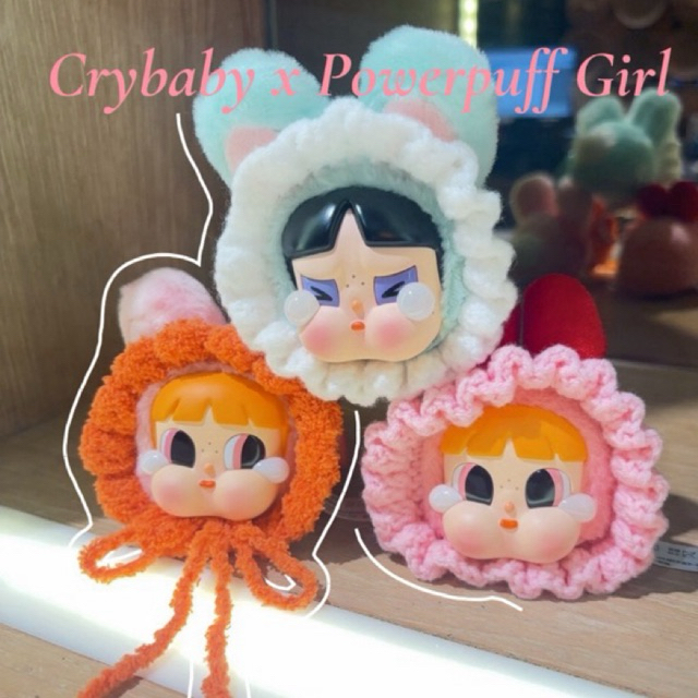 ชุดคลุม crybaby x powerpuff girl ชุดตุ๊กตาไหมพรม