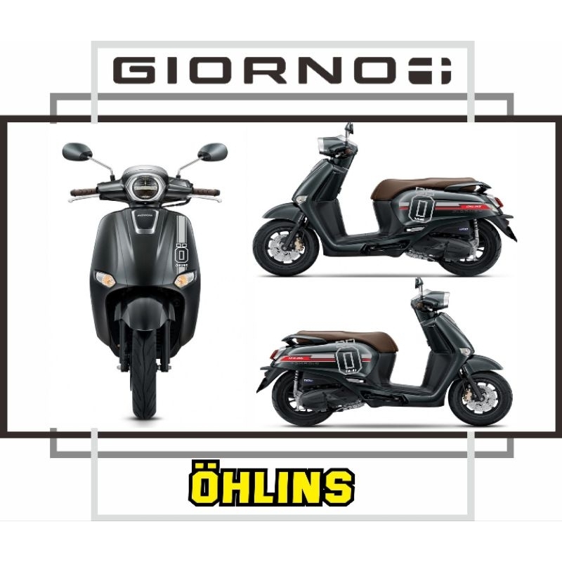 Giorno+125สติกเกอร์แต่งลาย Ohlins